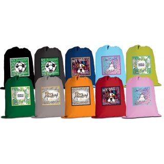 GIMBOO school bag, with print, mix of colors