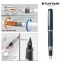 PLATINUM Proycon Deep Sea fountain pen, M, blue