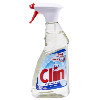 Płyn do mycia szyb CLIN Antypara, pompka, 500ml, Środki czyszczące, Artykuły higieniczne i dozowniki