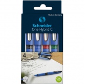 Ballpoint pen SCHNEIDER One Hybrid C, 0,5 mm, 4 pieces,