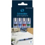 Pióro kulkowe Schneider ONE Hybrid N 0,5 mm, w etui 4 szt., miks kolorów