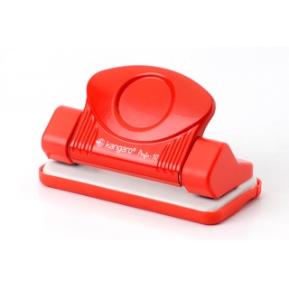 Hole punch, KANGARO Perfo 10, punches up to 10 sheets, red