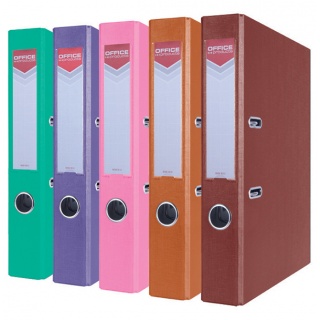 Binder, OFFICE PRODUCTS, Officer, PP, A4/55mm, assorted non-standard colours