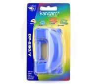 Dziurkacz KANGARO DP-280Y, dziurkuje do 11 kartek, blister, błękitny