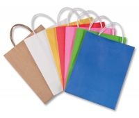 Gift bag, PAPER FOIL, 24x12x31cm, weight 110 g/m2, assorted colours