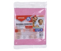 Ścierka domowa OFFICE PRODUCTS, wiskoza 70%, gr. 80g/mkg, 32x38cm, 3szt., mix kolorów