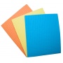 Cleaning sponge cloth, OFFICE PRODUCTS, cellulose, 18x16cm, 3 pcs, assorted colours