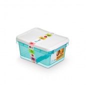MOXOM Arctic line container set, rectangular, 2x1,6, transparent blue