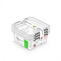 MOXOM Antibacterial container set, 3x0.85l, transparent