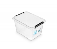 MOXOM Simple box storage container, 15.5l, transparent