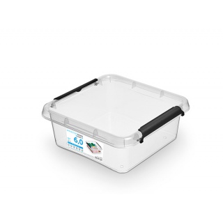 Pojemnik do przechowywania MOXOM Simple Box, 6l, transparentny, Pudła, Wyposażenie biura