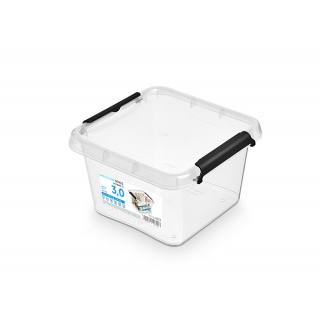 MOXOM Simple box storage container, 3l, transparent