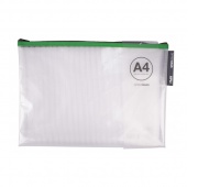 Torebka APLI Zipper Bag, A4, 355x255 mm, mix kolorów
