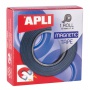 APLI magnetic adhesive tape, 19mm x 1m, black