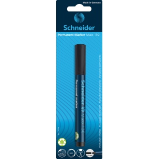 Permanent marker SCHNEIDER Maxx 130, round, 1-3mm, blister, black