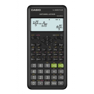 Scientific calculator CASIO FX-350ESPLUS-2-B, 252 functions, 77x162mm, black, Calculators, Office appliances and machines