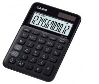 Kalkulator biurowy CASIO MS-20UC-BK-B, 12-cyfrowy, 105x149,5mm, czarny