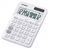 Kalkulator biurowy CASIO MS-20UC-WE-B, 12-cyfrowy, 105x149,5mm, biały