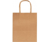 KRAFT gift bag, paper, 18x8x21 cm, 125g / m2, brown