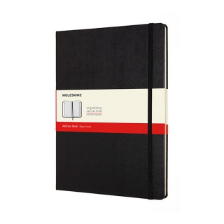 MOLESKINE XL address book, 19x25cm, hardcover, 192 pages, black