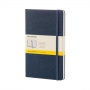 Notes MOLESKINE Classic L (13x21cm) w kratkę, twarda oprawa, sapphire blue, 240 stron, niebieski, Notatniki, Zeszyty i bloki