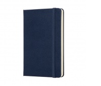 MOLESKINE Classic Notebook P (9x14 cm), ruled, hard cover, sapphire blue, 192 pages, blue