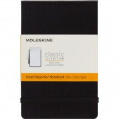 Notes MOLESKINE Reporter P (9x14cm) w linie, twarda oprawa, 192 strony, czarny