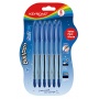 KEYROAD Ball Pen Soft Jet set, 0,7 mm, 6 pcs., blister, blue