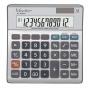 Kalkulator biurowy VECTOR KAV VC-500 VII, 12-cyfrowy, 458x151,5x29mm, metalowy/szary, Kalkulatory, Urządzenia i maszyny biurowe