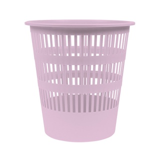DONAU LIFE Waste bin, openwork, 12l, pastel, purple