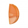 KEYROAD Orange pencil sharpener, plastic, single, with eraser, blister, assorted colors