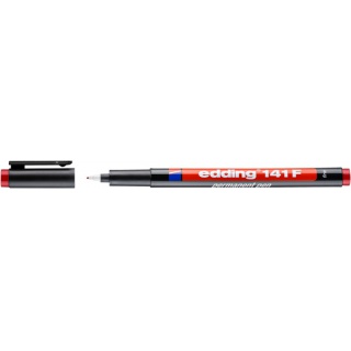 Pen permanent e-141 F EDDING, 0,6mm, red