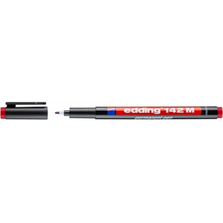 Pen permanent e-142 M EDDING, 1mm, red