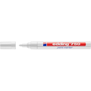 Marker paint e-750 EDDING, 2-4mm, white