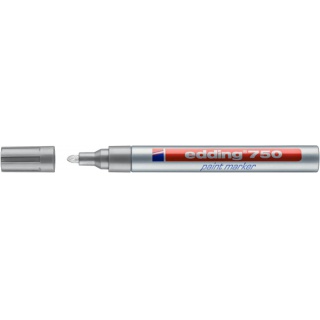 Marker paint e-750 EDDING, 2-4mm, silver