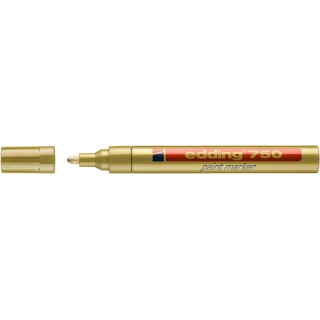 Marker paint e-750 EDDING, 2-4mm, gold