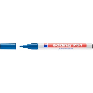 Marker paint e-751 EDDING, 1-2mm, blue