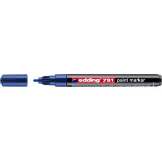 Marker olejowy e-791 EDDING, 1-2mm, niebieski, Markery, Artykuły do pisania i korygowania