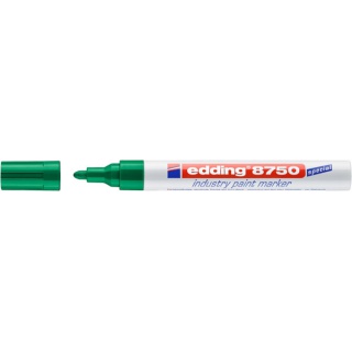 Marker olejowy przemysłowy e-8750 EDDING, 2-4mm, zielony, Markery, Artykuły do pisania i korygowania