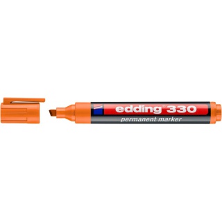 Marker permanentny e-330 EDDING, 1-5mm, pomarańczowy, Markery, Artykuły do pisania i korygowania