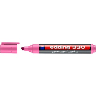 Marker permanentny e-330 EDDING, 1-5mm, różowy, Markery, Artykuły do pisania i korygowania