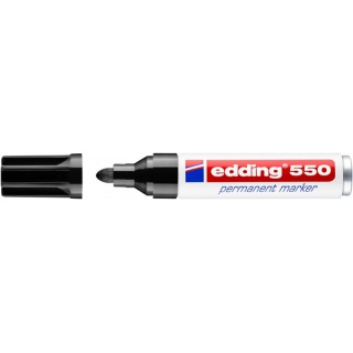 Marker permanentny e-550 EDDING, czarny, Markery, Artykuły do pisania i korygowania