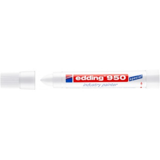 Marker przemysłowy w paście e-950 EDDING, 10mm, biały, Markery, Artykuły do pisania i korygowania
