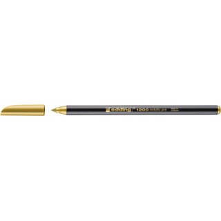 Pen metallic colour e-1200 EDDING, 1-3mm, gold