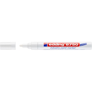 Przemysłowy marker olejowy e-8750 EDDING, 2-4mm, biały, Markery, Artykuły do pisania i korygowania