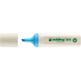 Zakreślacz e-24 EDDING ecoline, 2-5mm, jasnoniebieskie, Textmarkery, Artykuły do pisania i korygowania