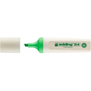 Zakreślacz e-24 EDDING ecoline, 2-5mm, jasnozielony, Textmarkery, Artykuły do pisania i korygowania