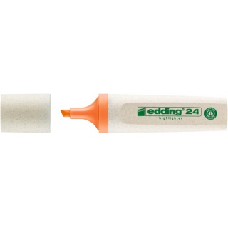 Zakreślacz e-24 EDDING ecoline, 2-5mm, pomarańczowy, Textmarkery, Artykuły do pisania i korygowania