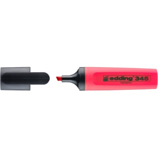 Zakreślacz e-345 EDDING, 2-5mm, czerwony, Textmarkery, Artykuły do pisania i korygowania