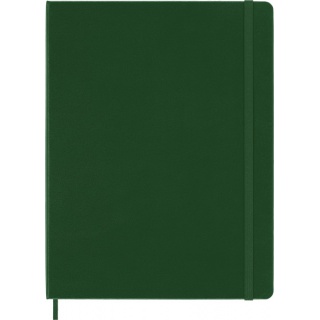 Notes MOLESKINE Classic XL (19x25cm) w kratkę, twarda oprawa, myrtle green, 192 strony, zielony, Notatniki, Zeszyty i bloki